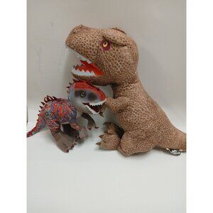 Jurassic World T-Rex Plush Dinosaur  Animal 20" Tyrannosaurus Rex Lot Of 2!!